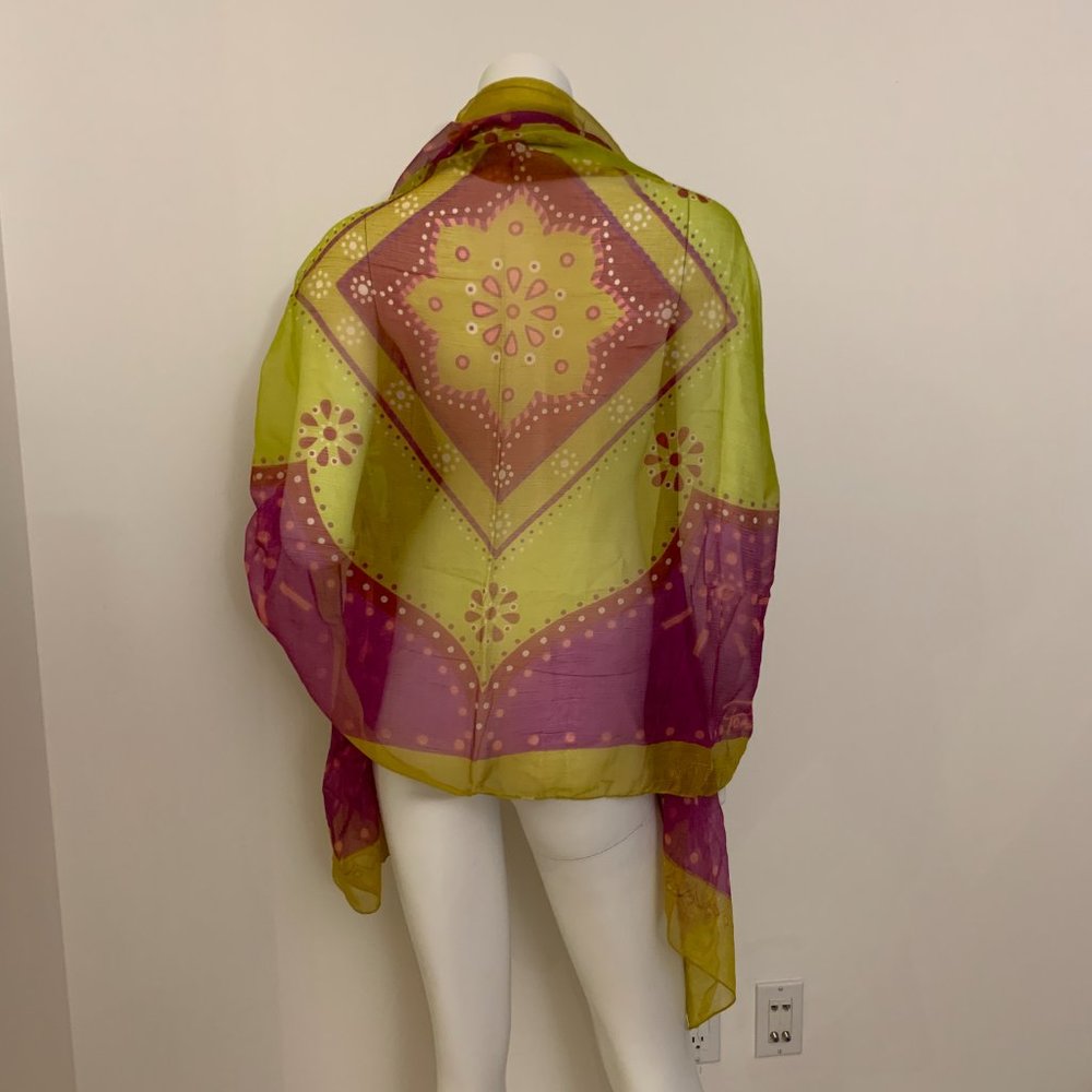 Parah 43" X 70" Semi-transparent patterned Sarong